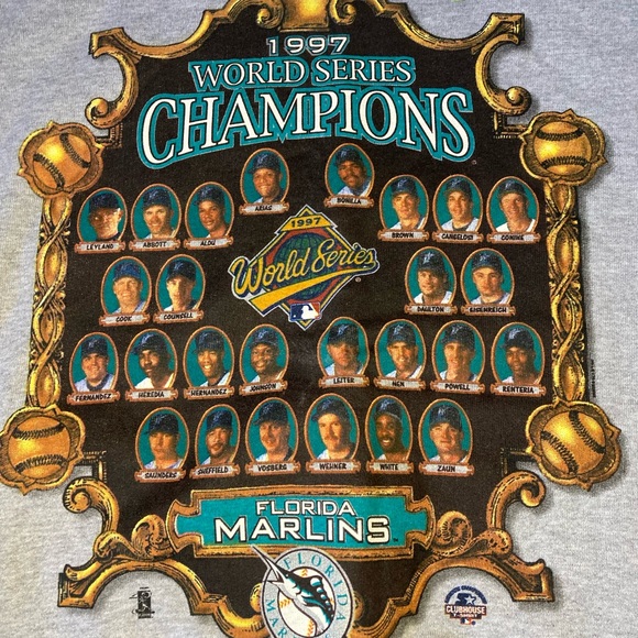 Vintage marlins World Series crewneck starter sweater nwt - Picture 2 of 4